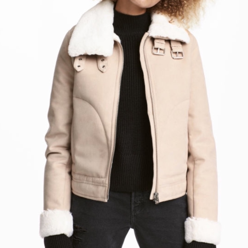 H&M Jacket with Faux Fur Lining